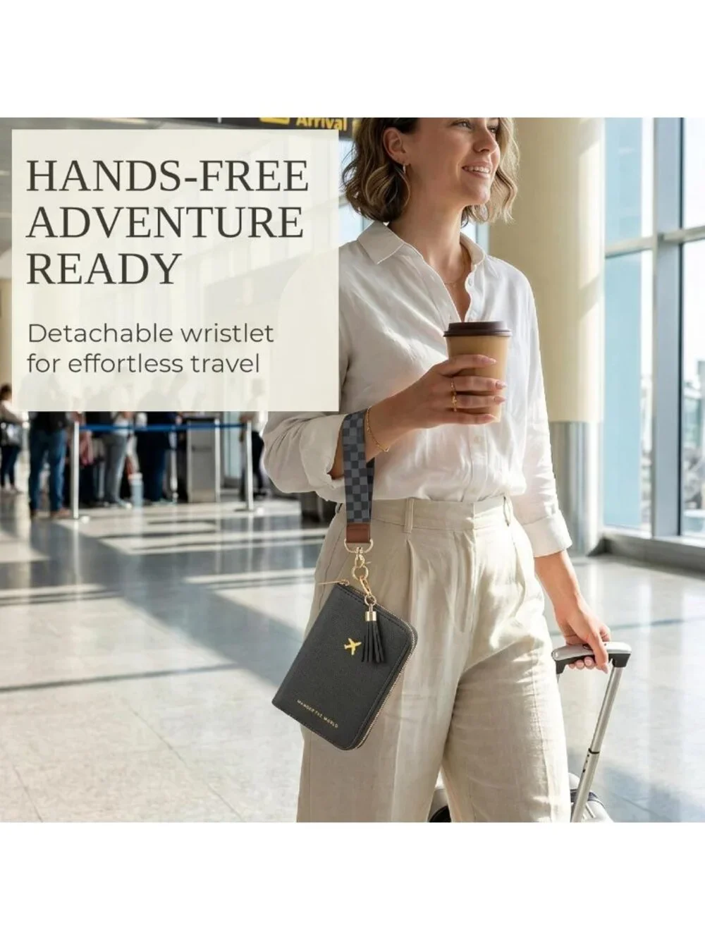 Stylish Passport Holder & Travel Wallet with Wristlet Strap - Perfect for